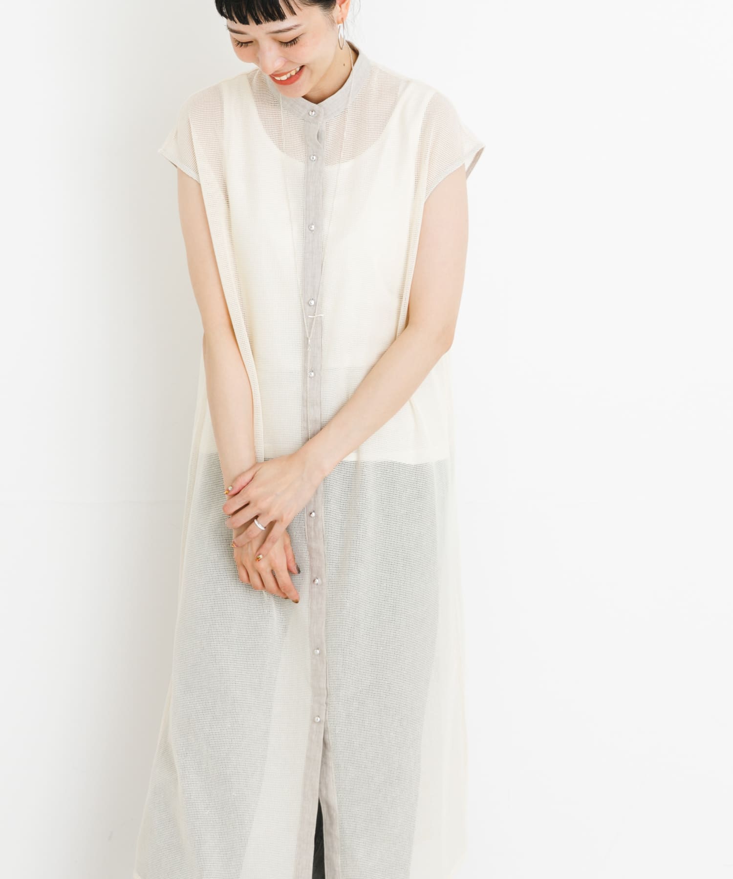 メッシュフレンチシャツワンピース[NL35-26H041]｜URBAN RESEARCH公式