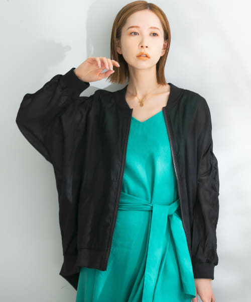 TORRAZZO DONNA　ギャザースリーブMA-1