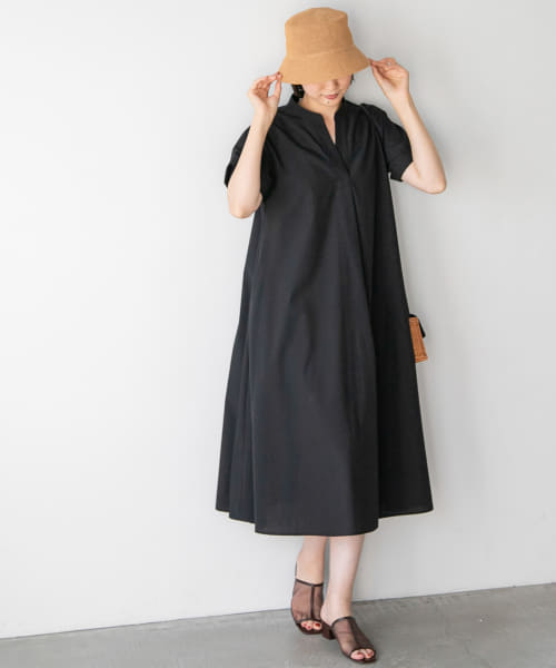 2WAYシルエットスキッパーワンピース