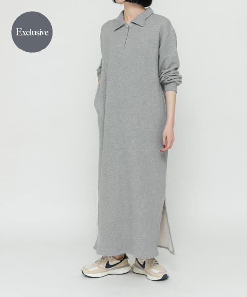 『別注』Sports Wear×DOORS　ハーフジップ長袖ワンピース