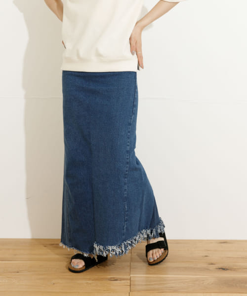 77circa　long denim skirt 26