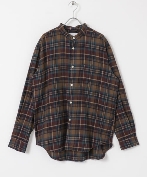 MANUAL ALPHABET　BRUSHED CHECK LOOSE FIT B/C SHIRTS