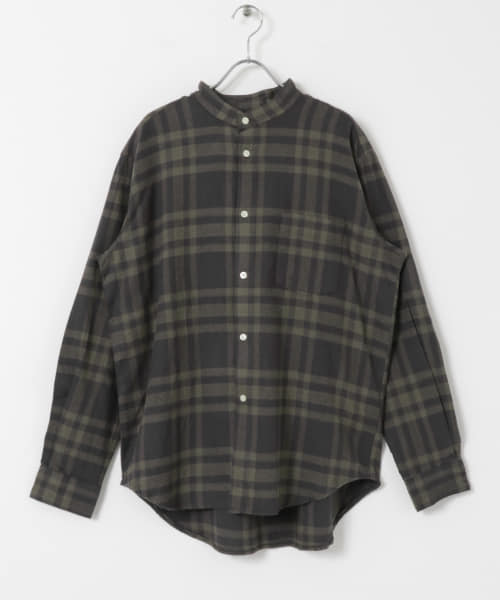 MANUAL ALPHABET　BRUSHED CHECK LOOSE FIT B/C SHIRTS