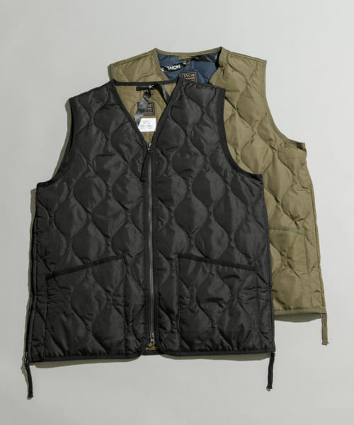 TAION　MILITARY  V/NECK DOWN VEST
