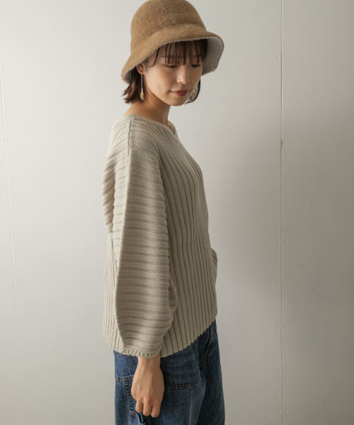 Audrey and John Wad　2WAYネックロングプルオーバー