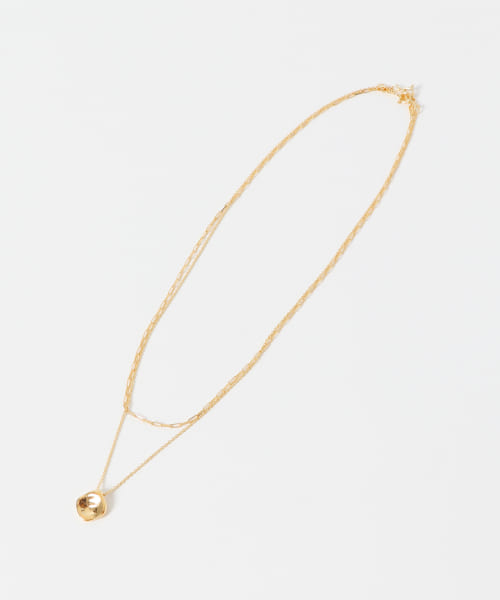 Aperdiem　Flow Square Double Necklace