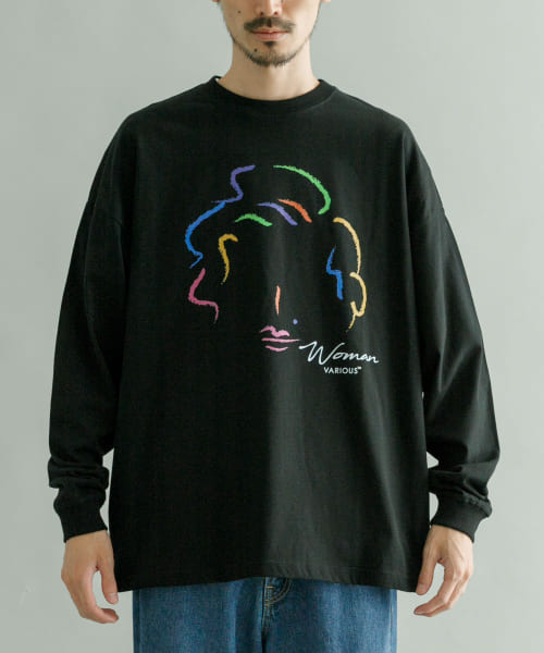 URBAN RESEARCH iD　WOMAN LONG-SLEEVE T-SHIRTS