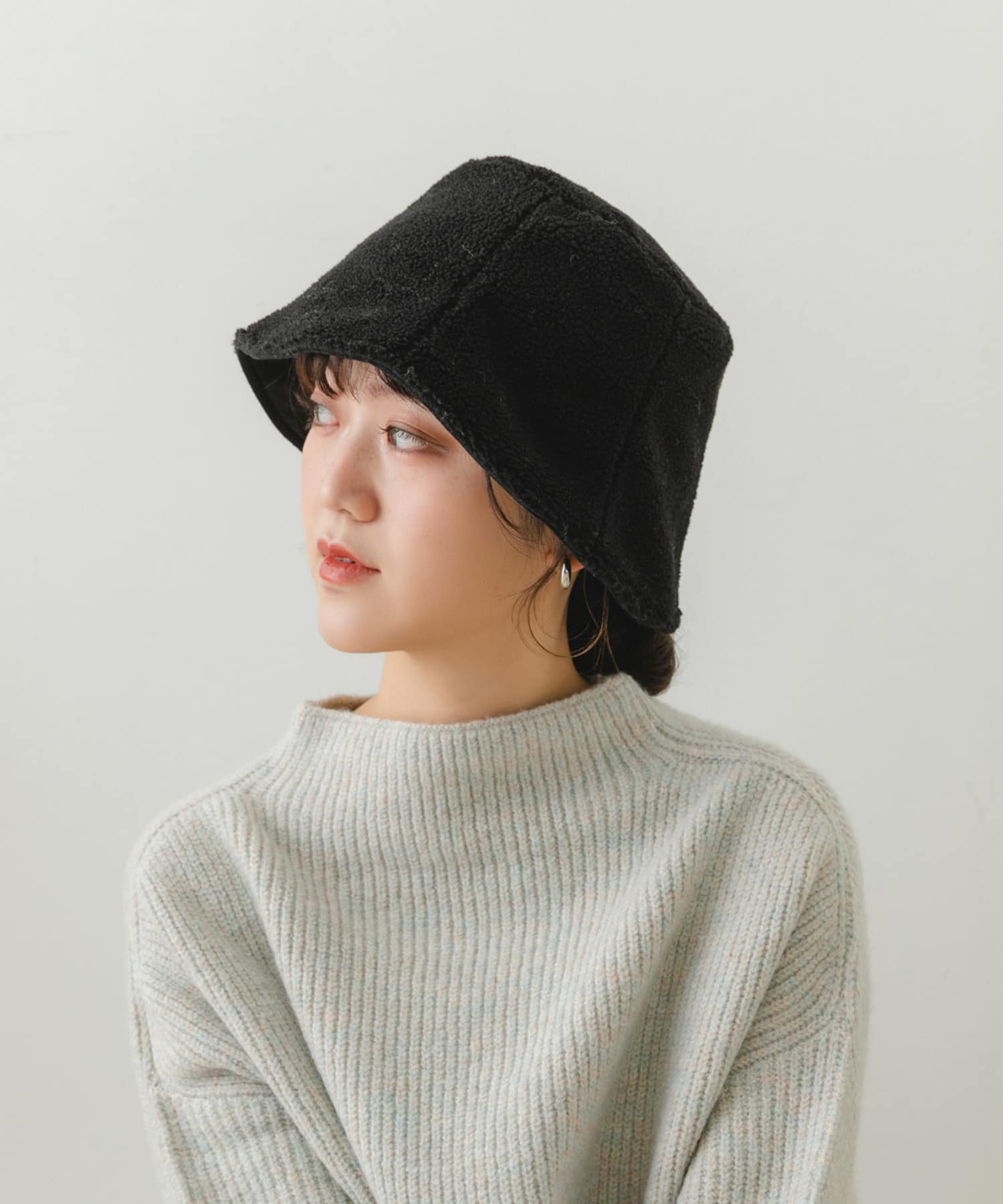 Stella McCartney ボアバケットリバーシブルハット く