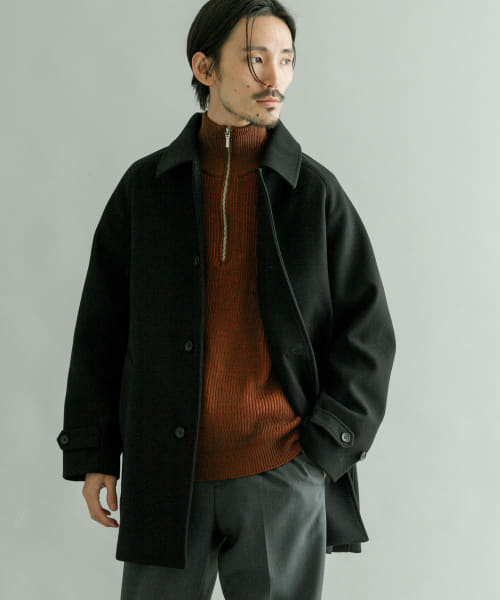 『UR TECH』ショートステンカラーコート