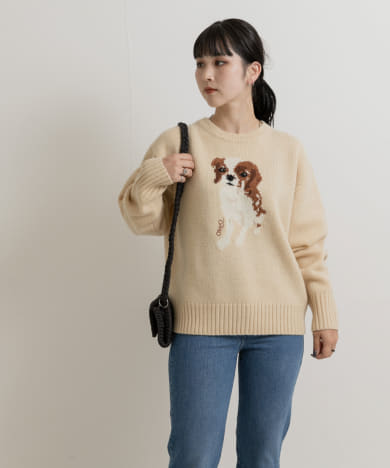 77circa　intarsha Knitting sweater