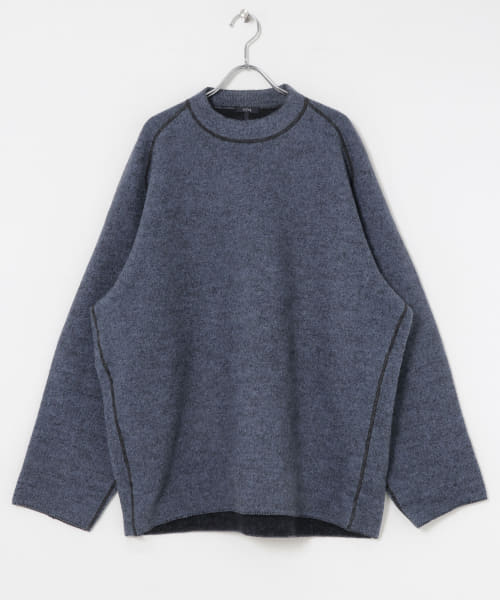 YLEVE　WOOL MILLED KN PULLOVER