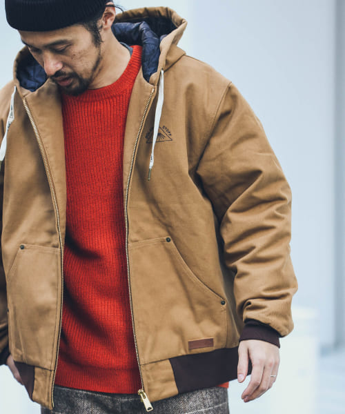 POLeR　DUCK CANVAS HOODED JACKET