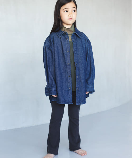 ooju　high waist rib pants(KIDS)