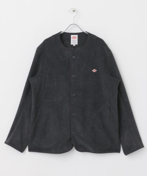DANTON　FLEECE COLLARLESS JACKET