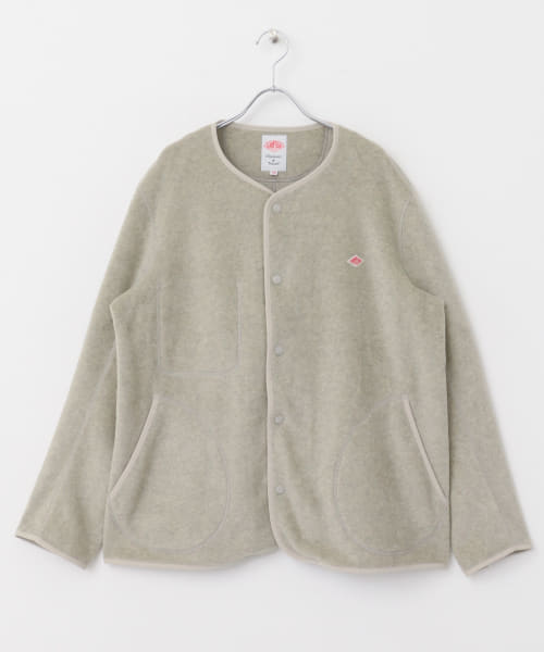 DANTON　FLEECE COLLARLESS JACKET