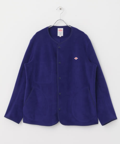 DANTON　FLEECE COLLARLESS JACKET