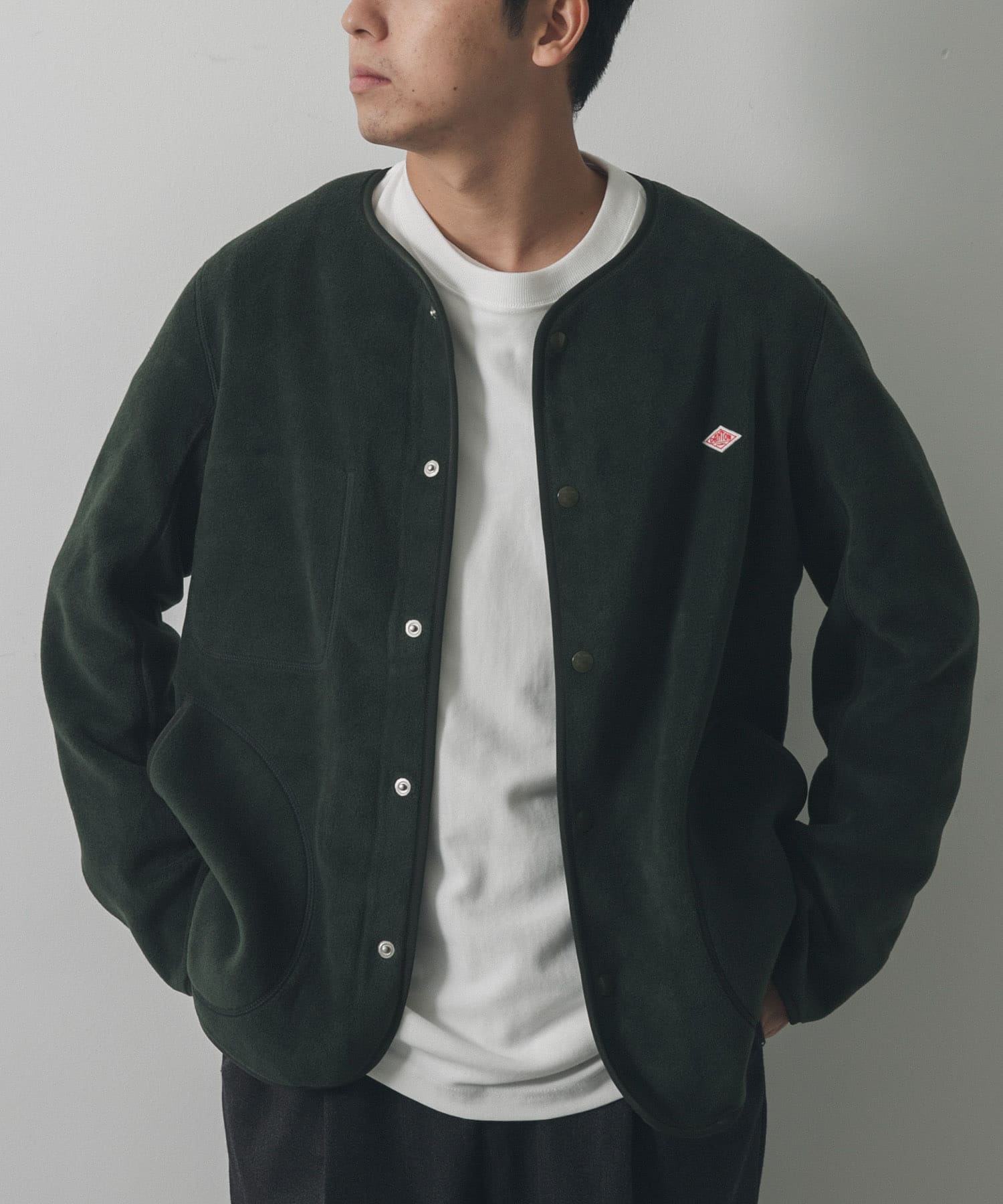 DANTON FLEECE COLLARLESS JACKET[JD-8939-DM37]｜URBAN RESEARCH公式 ...