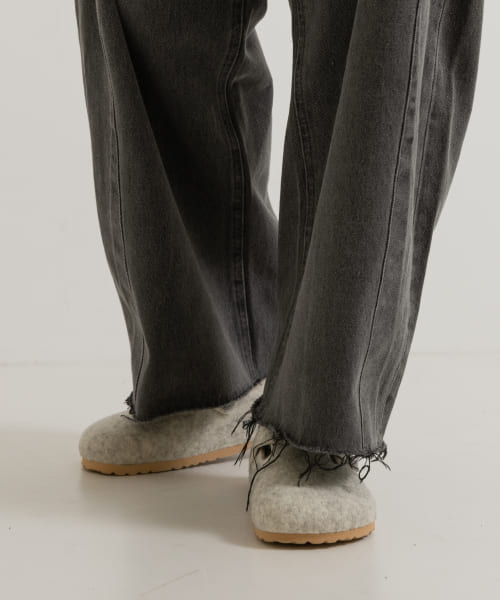 BIRKENSTOCK　BOSTON FELT-EGGSHELL W