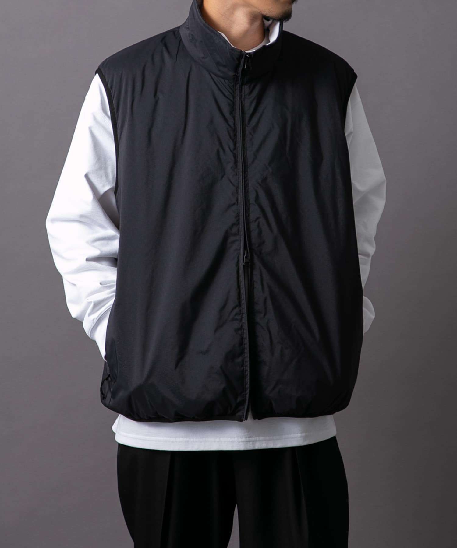 低価格で大人気の URBS RESEARCH公式 VEST[17M002-BSM44]｜URBAN NYLON EPIC トップス