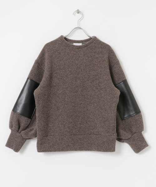 &her　Elbowpatch Knit Top