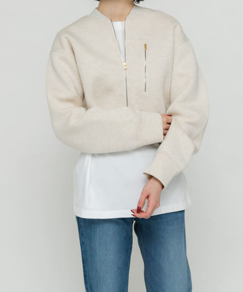 unfil　double faced zip jacket