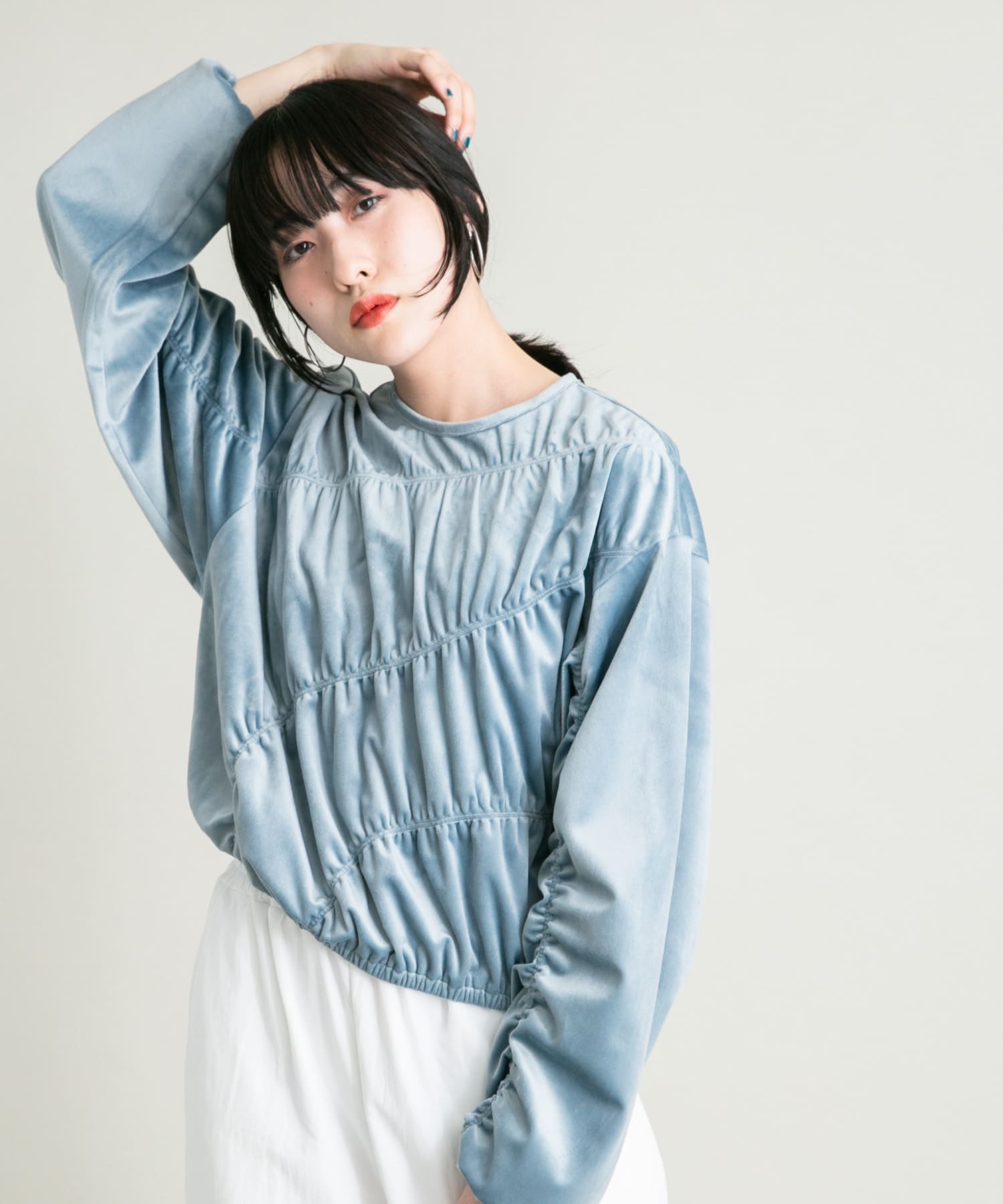 ランダムシャーリングプルオーバー[KB37-21J310]｜URBAN