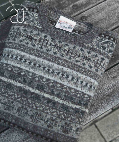 『別注』Jamieson's×DOORS　20th AOFI CREWNECK PULLOVER