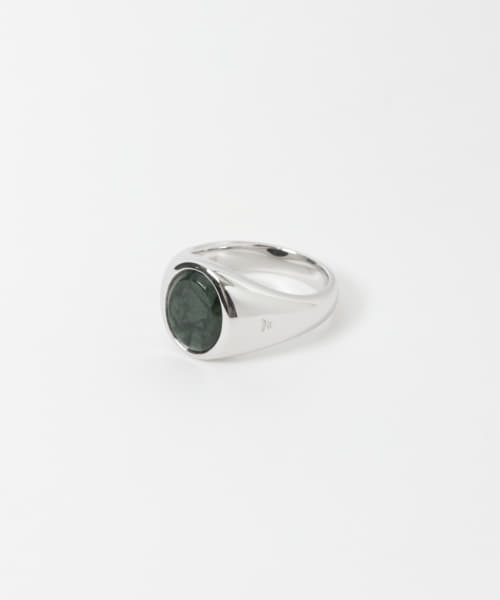 TOM WOOD　Lizzie Ring Green Marble