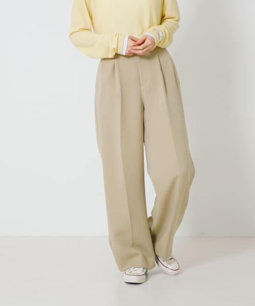 『UR TECH DRYLUXE』『イージーケア』タックパンツ