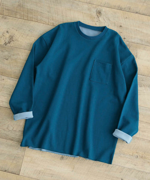 [ITEMS][裏配色カノコ ロングスリーブ カットソー]