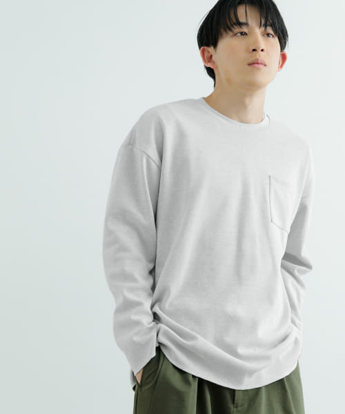 [ITEMS][裏配色カノコ ロングスリーブ カットソー]