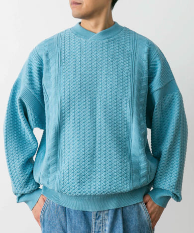 YASHIKI - 【24SS】Haruno Knit(KELLY GREEN) | Salty