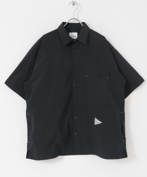 and wander　UV cut stretch short-sleeve shirts