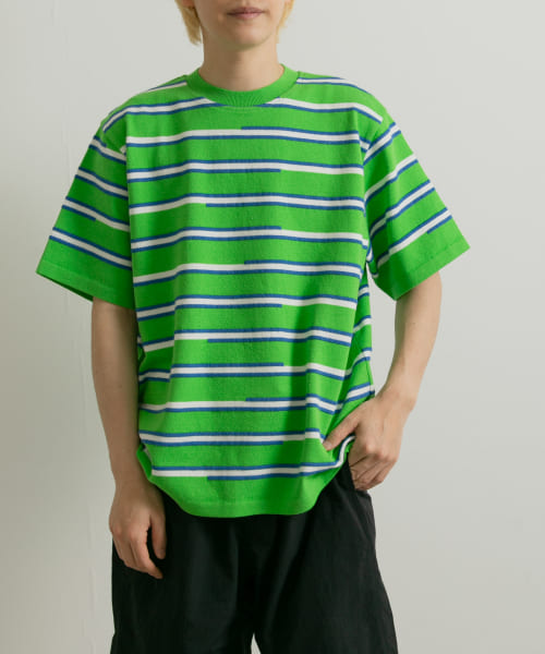 米富繊維　RETRO BORDER KNIT men