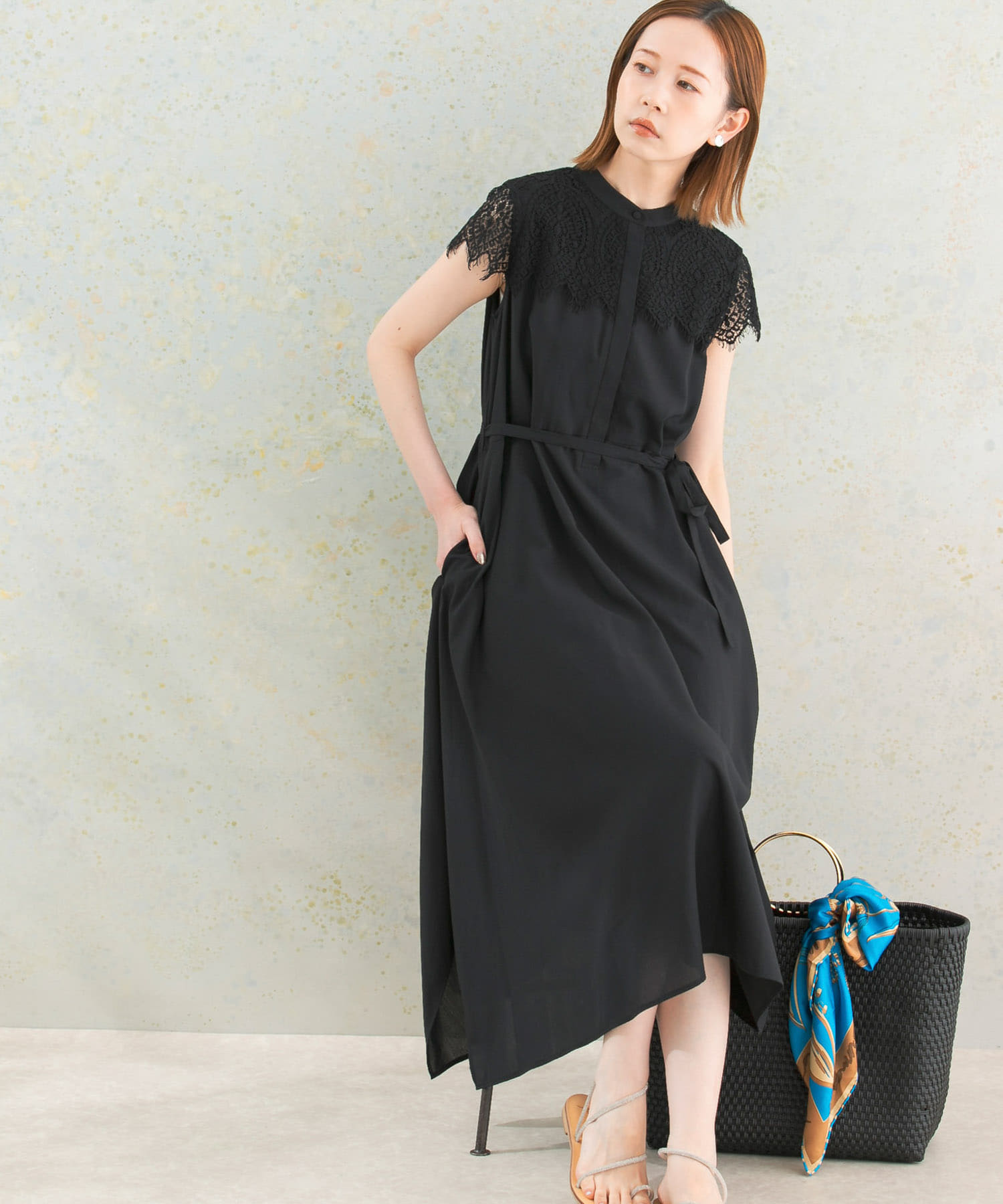 【まとめ買い】 ウォッシャブルヨークレースワンピース[RA45-26K504]｜URBAN ワンピース