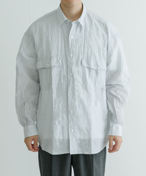 PORTER CLASSIC　R-UP LINEN CTN SH CANC