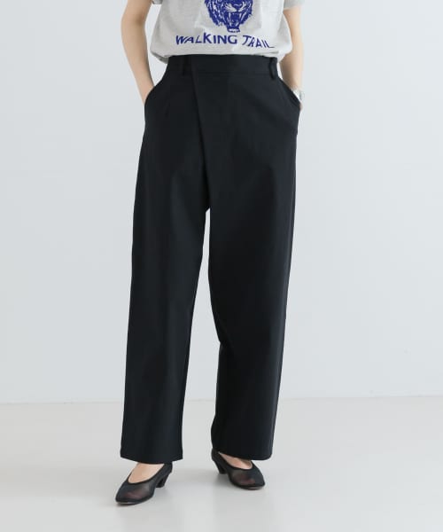 [URBAN RESEARCH][綿ナイロンツイルラップワイドパンツ]