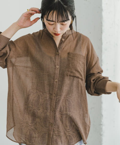 [ITEMS][コットンバンドカラーシャツ]