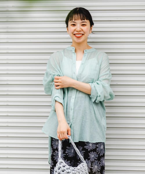 [ITEMS][コットンバンドカラーシャツ]