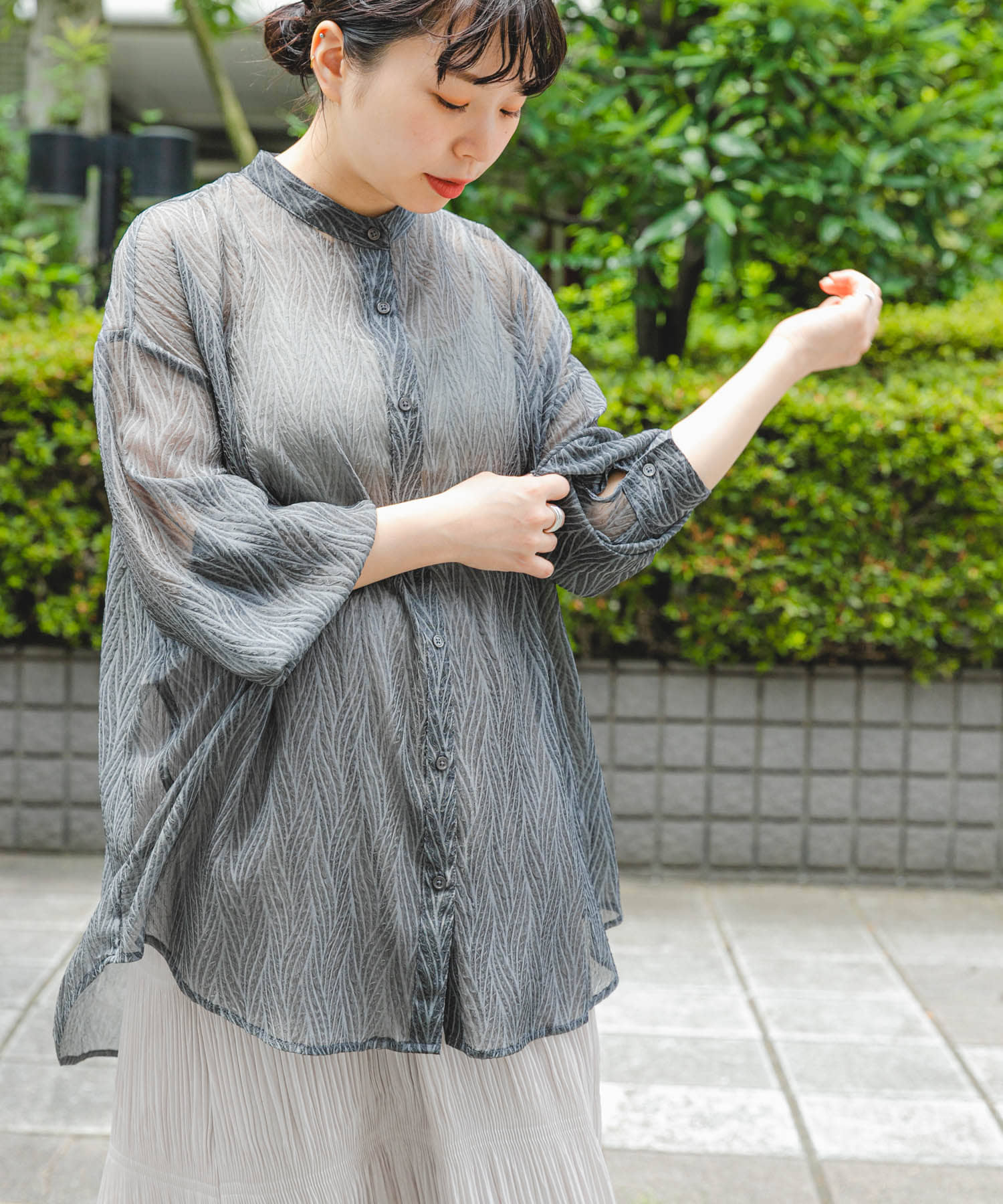 シアーヨウリュウバンドカラーシャツ[IT45-23A018]｜URBAN RESEARCH公式ファッション通販