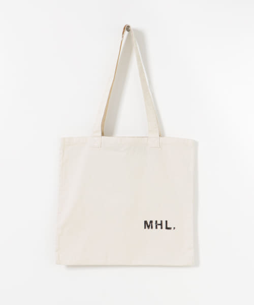 MHL. 暑苦しい エコバッグ ベージュ キャンバス