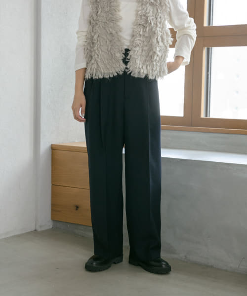 nicholson&nicholson　DRY WOOL PANTS