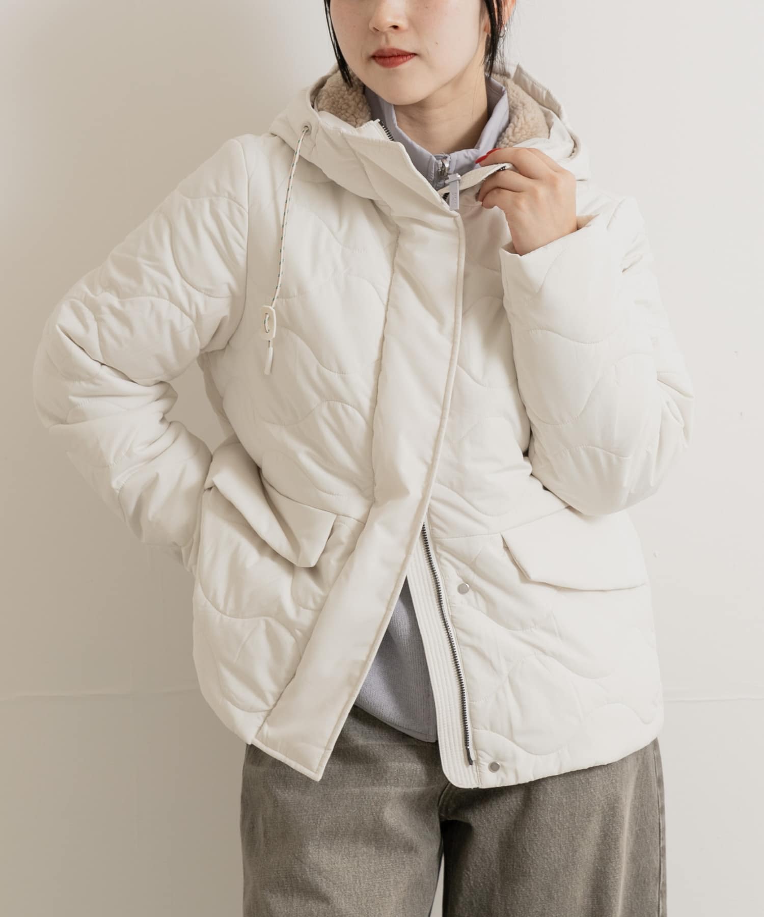 AIGLE 撥水 インサレーションフーデッドジャケット[ZBFAZ38-T47