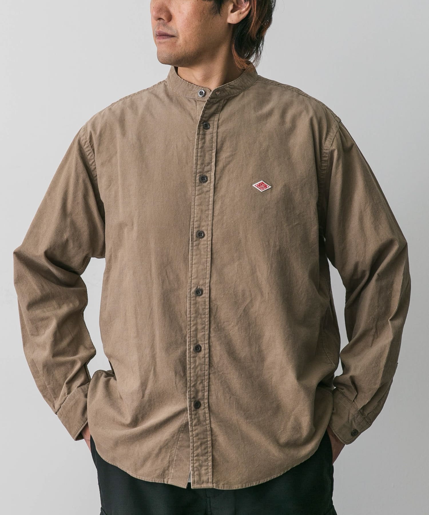 DANTON BAND COLLAR SHIRTS LONG-SLEEVE[DM46-DT-B0291]｜URBAN