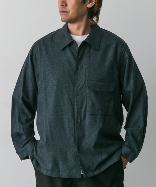 STILL BY HAND　Flat bottom wool shirts