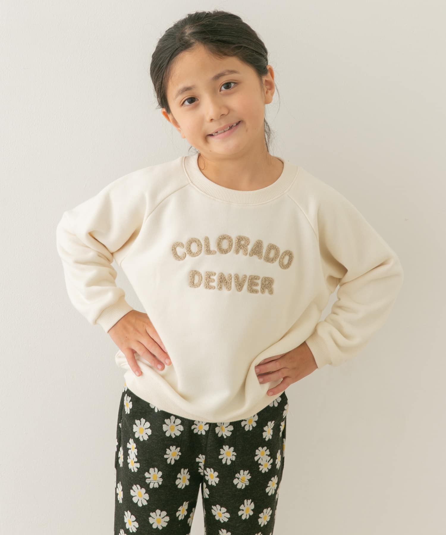 親子リンク』パイル刺繍ロゴスウェット(KIDS)[DR47-31B374