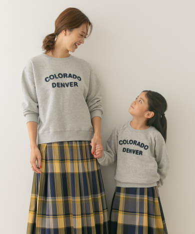 親子リンク』パイル刺繍ロゴスウェット(KIDS)[DR47-31B374