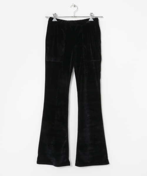 COOME　VELOURS FLARE PANTS