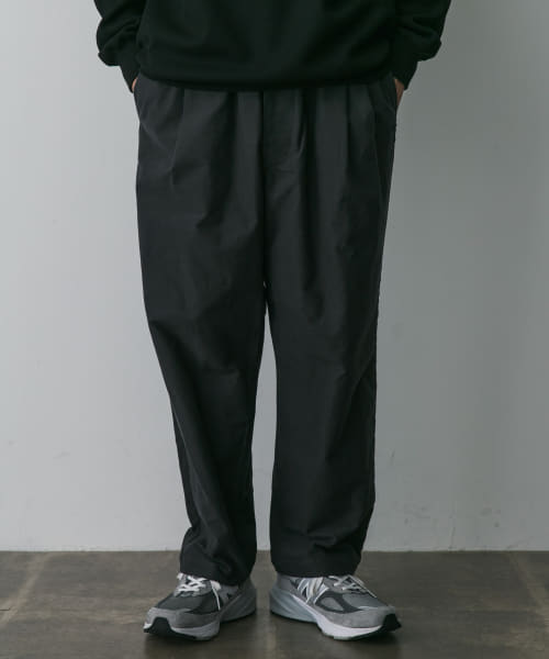 STILL BY HAND　モールスキン2タックテーパードパンツ