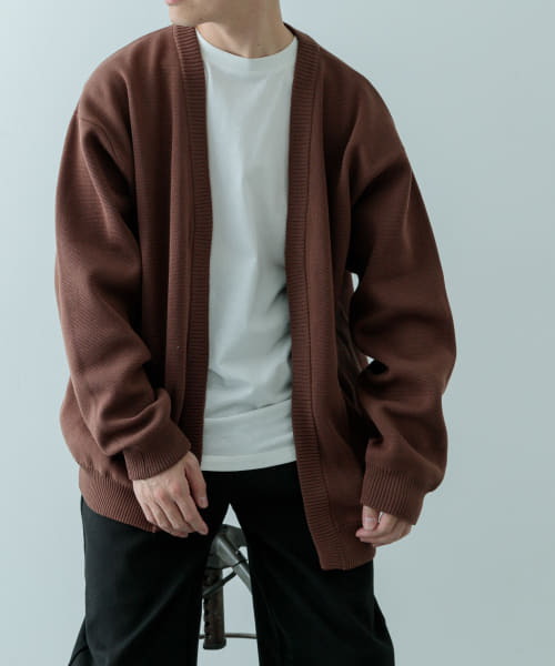 [ITEMS][マシンウォッシャブルミラノリブカーディガンインナーセット]